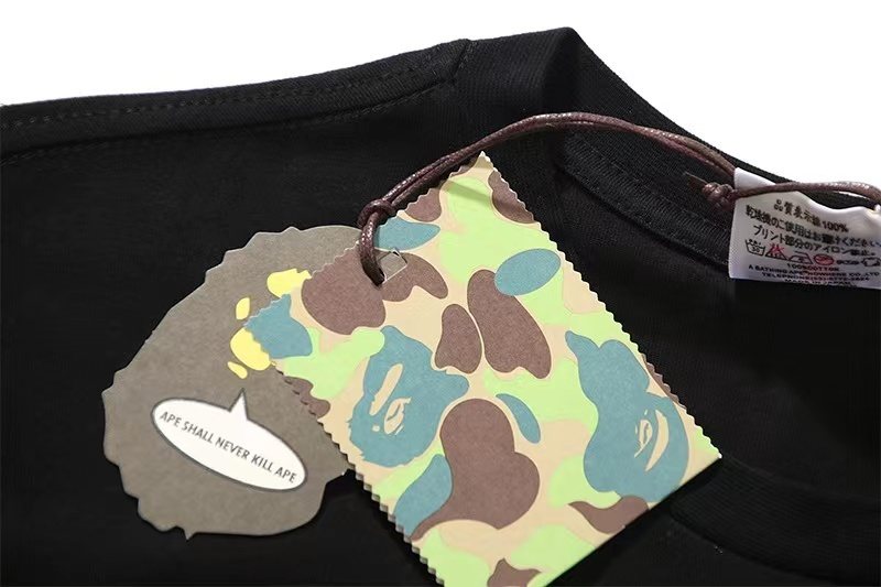 BAPE Ape Cloud Graphic Short-Sleeve T-Shirt — hang_tag