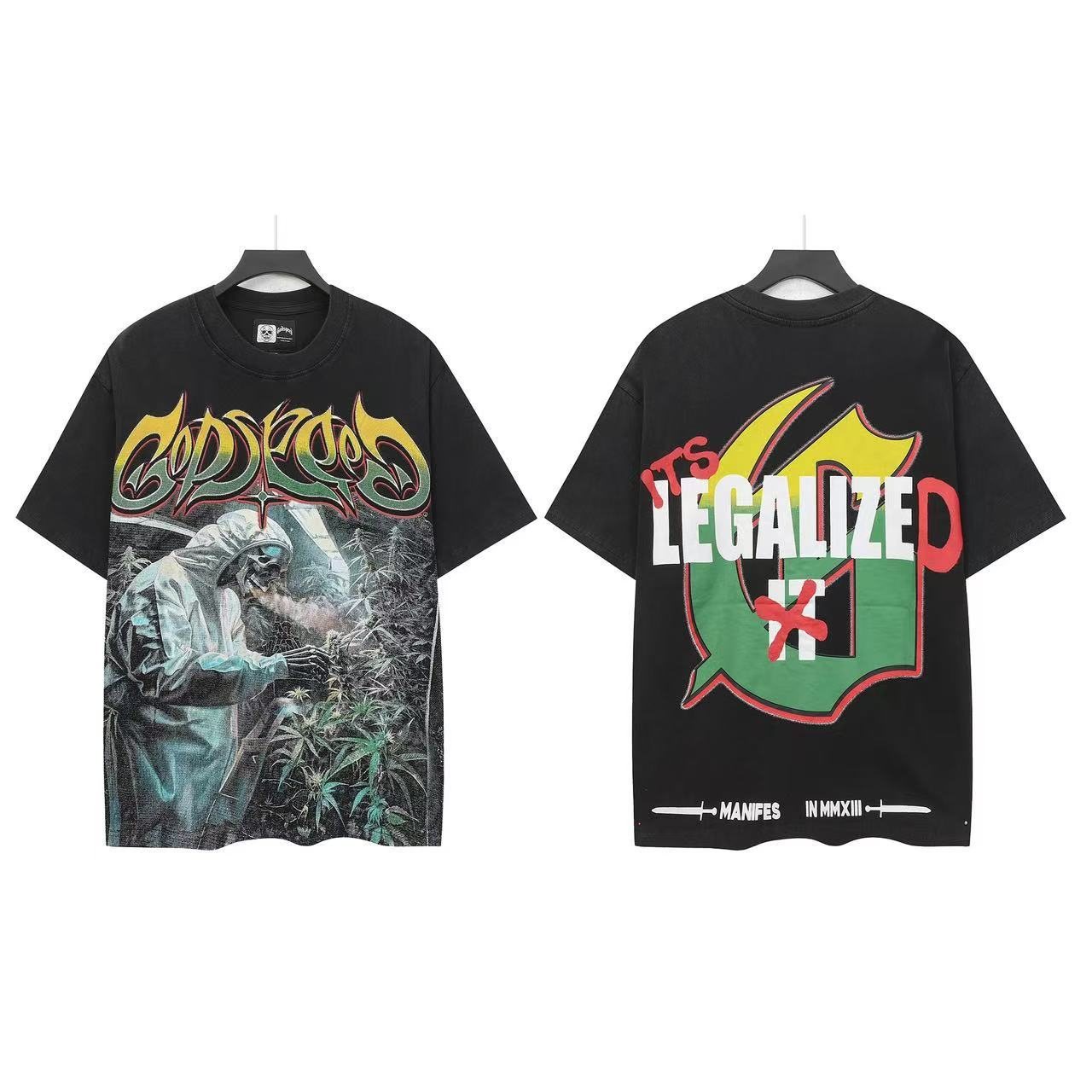 Godspeed Legalized Cannabis Graphic T-Shirt — front