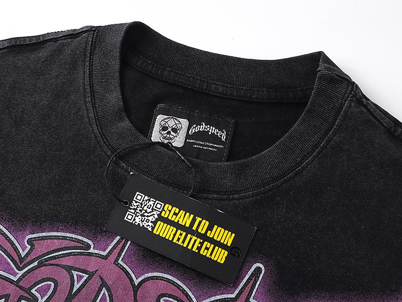 Godspeed Astronaut Skull Graphic T-Shirt — hang_tag