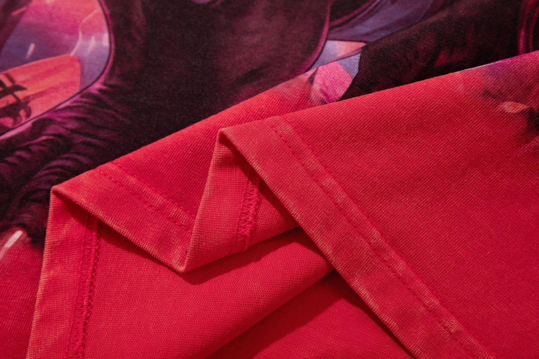 MAJESTIK Football Graphic Washed Short-Sleeve T-Shirt — detail