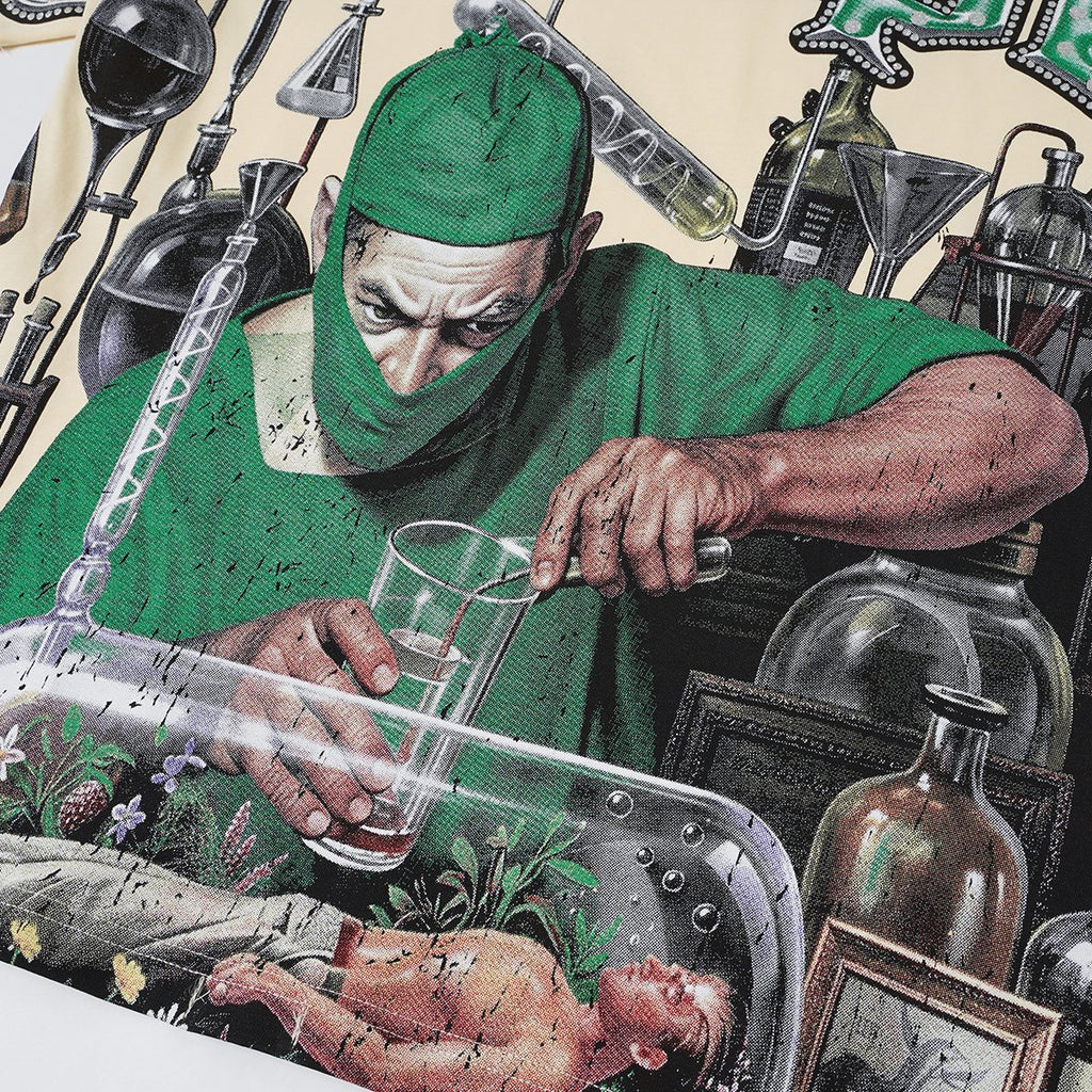 Godspeed Laboratory Graphic Short-Sleeve T-Shirt - Cream — detail