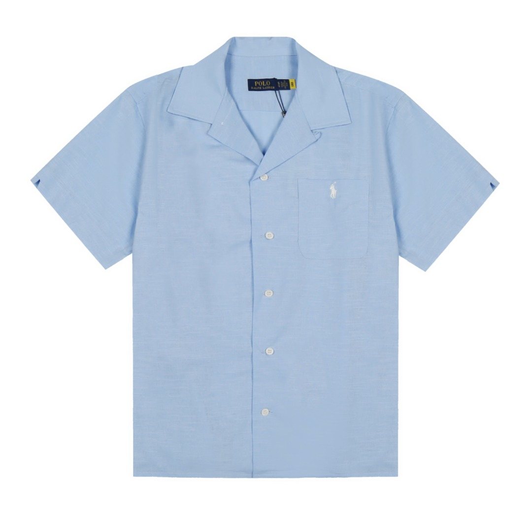 Test2-Ralph Lauren Camp Collar Pocket Shirt — front